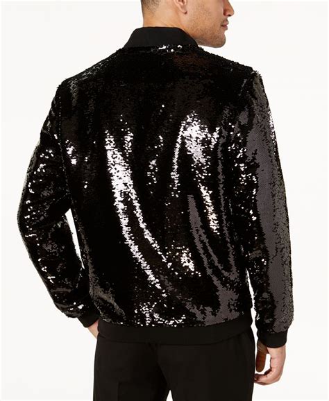 Inc International Concepts Inc Mens Sequin Bomber Jacket Created