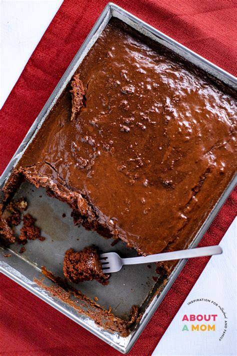 Easy Cherry Chocolate Cake With Fudge Frosting About A Mom