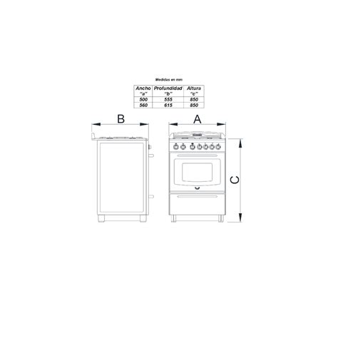 Cocina Electrica Domec CEXG 56 Cm LVEQUIPAMIENTO