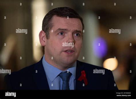 Edinburgh Scotland Uk 1st Dec 2022 Pictured Douglas Ross Mp Msp