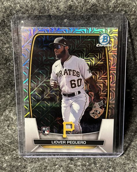 2023 Bowman Chrome Mega Liover Peguero Mojo RC Rookie Pirates 85 EBay