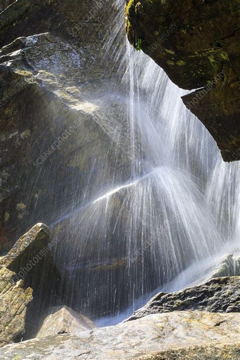 Waterfall, Verzasca Valley, Switzerland - Stock Image - C048/1688 ...