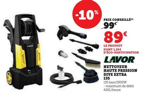 Promo Lavoir Nettoyeur Haute Pression Dive Extra Chez Super U