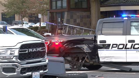 Officer Involved Three Car Collision Meridian 37th Ave SE Puyallup WA