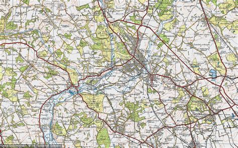 Historic Ordnance Survey Map Of Holywell 1920