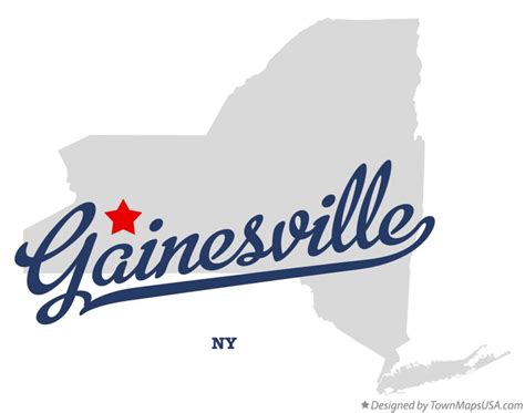 Map of Gainesville, NY, New York