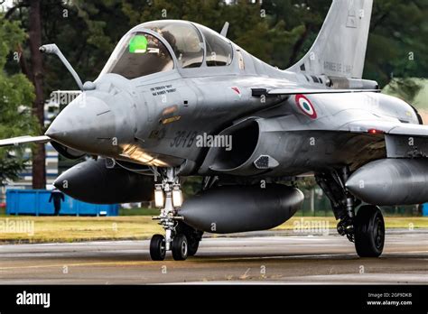 French Air Force Dassault Rafale Fighter Plane Taxiing At Mont De Marsan Airbase France May