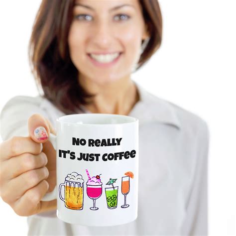 Funny Coffee Mug Says No Really Its Just Coffee