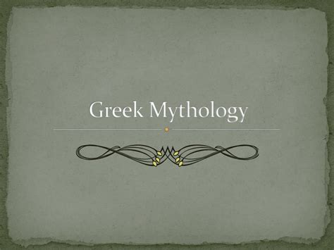 Greek Mythology Slides Template - Printable Word Searches