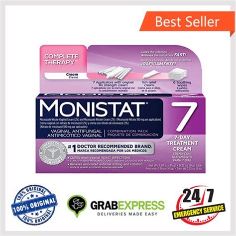 On Hand Monistat 7 Day Yeast Infection Treatment Cream Shopee Philippines