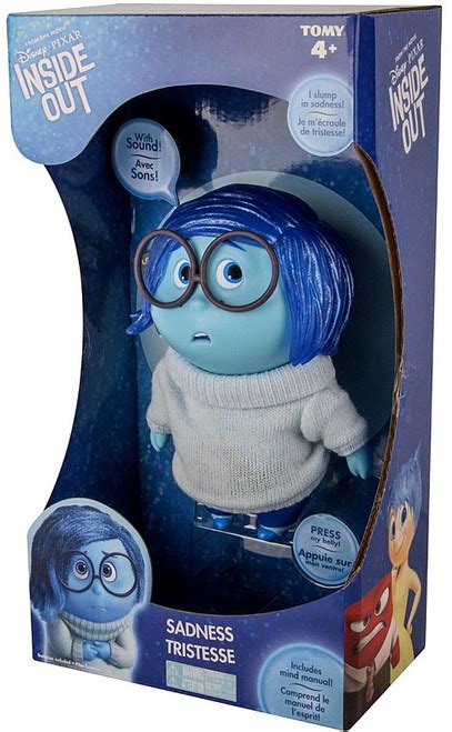 Disney Pixar Inside Out Sadness 6 5 Action Figure Large Mind Manual Tomy Toywiz