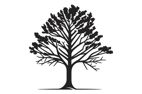 Tree line art vector, Tree silhouette vector, Black and white tree art, Treeline art coloring ...