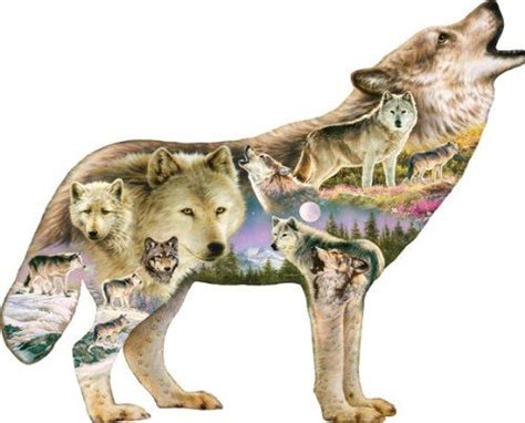 Wolf Shaped Jigsaw Puzzles | Puzzles for Adults who LOVE Wolves | Shaped jigsaw puzzles, Jigsaw ...