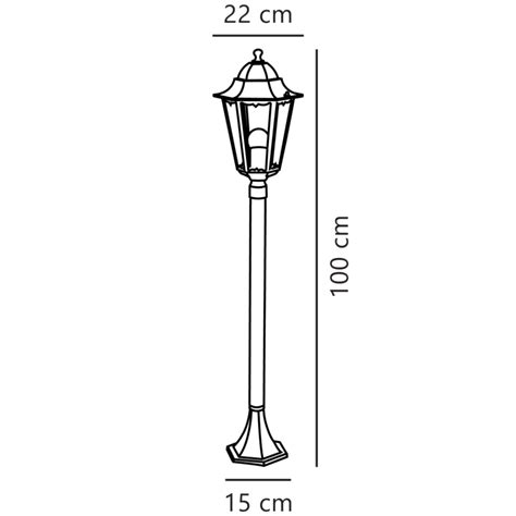 Nordlux Cardiff Black Outdoor Bollard Light UKES