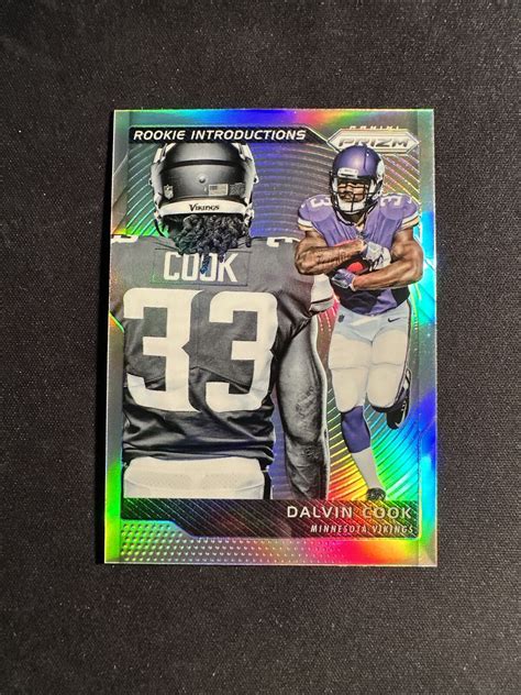 Panini Prizm Dalvin Cook Rookie Introductions Silver Prizm Rc