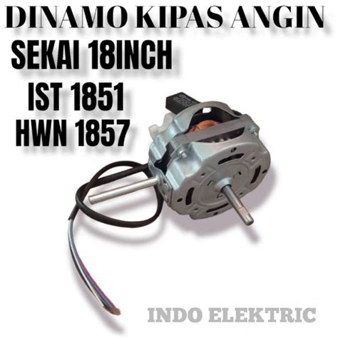 Jual DINAMO MOTOR KIPAS ANGIN SEKAI 18INCH BESI IST1851 HWN1857 DLL