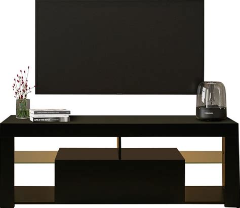 Nuvolix TV Meubel TV Kast TV Tafel Met Led Verlichting Zwart