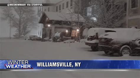 Dangerous Lake Effect Snow Paralyzes Parts Of New York State Boston News Weather Sports