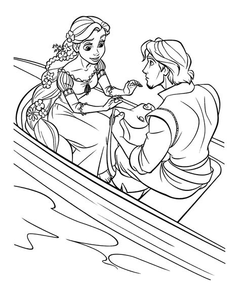 Rapunzel Y Flynn Para Colorear