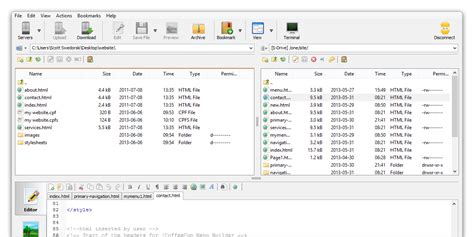 Direct Ftp The Ftp Client With A Complete Html Css And Php Editor