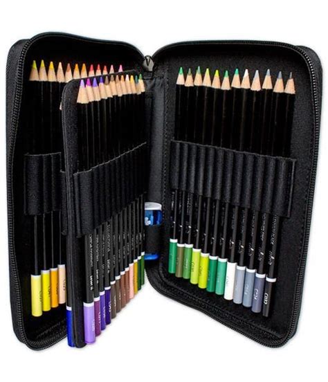 Premium 48 Colored Pencil Set With Case And Sharpener Colored Pencil