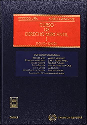 Libro Curso De Derecho Mercantil Men Ndez Men Ndez