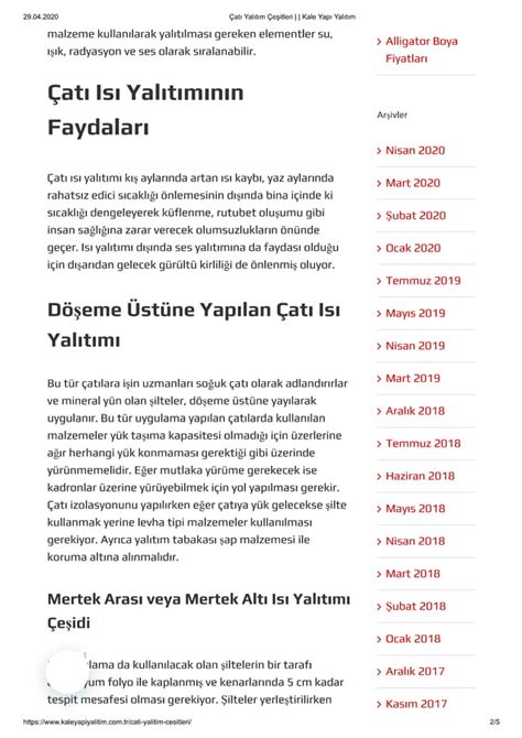 Cati Yalitim Cesitleri PDF