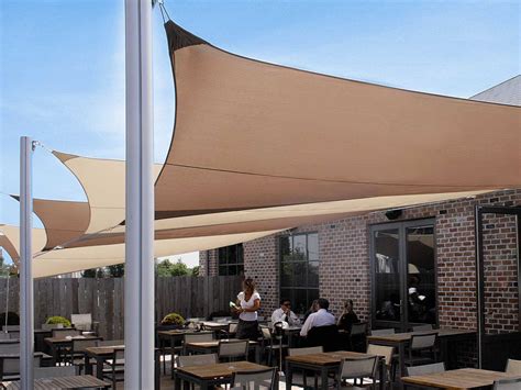 Luxury Umbrellas Ingenua 10 Foot Square Anodized Aluminum Shade Sail Patio Umbrella | INKIT-S30