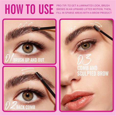 Bayfree Shaped Eyebrow Gel Clear Long Lasting Natural Finish Brow