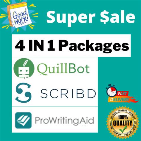 QuillBot G Premium Account Scribd ProWritingAid Lazada PH