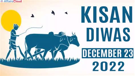 Kisan Diwas Or National Farmers Day 2022 December 23