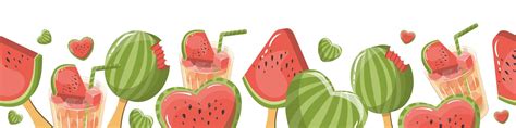 Watermelon Borders Clip Art Library