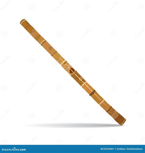 Vector O Didgeridoo Instrumento Musical Do Vento Australiano