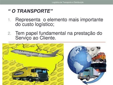 PPT Logística de Transporte e Distribuição PowerPoint Presentation