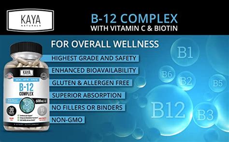 Kaya Naturals B 12 Complex Multivitamin Supplement For