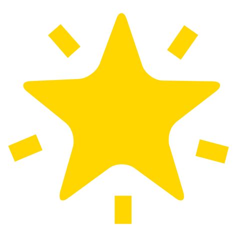 Star Shape Symbol On Transparent Background Png