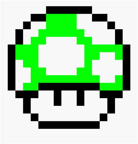 Mario Mushroom Png - Mario 1 Up Mushroom Pixel Art , Free Transparent ...