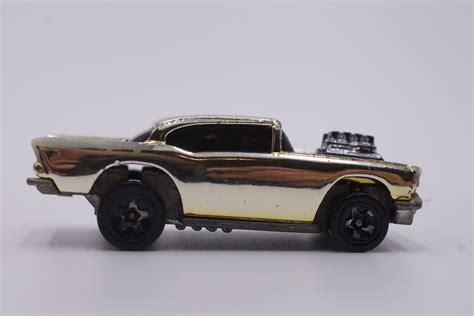Hot Wheels Chevy Bel Air Chrome Gold Etsy
