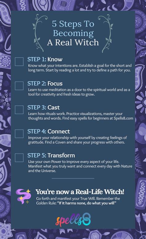 The Witchy Way: 5 Steps to Become a Real-Life Spellcaster – Spells8