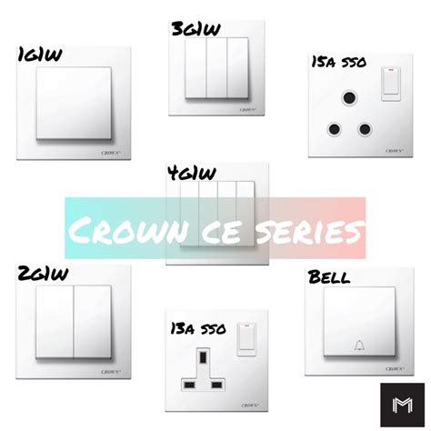 Crown Ce Switches And Sockets Sirim Approved Shopee Malaysia