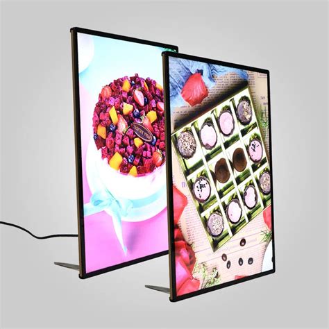 Light Box Ad Led Backlit Menu Boards Slim Light Box Advertise