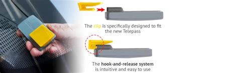 Clip Per Telepass 2019 Sistema Di Fissaggio Removibile 3 X 3 Cm 1