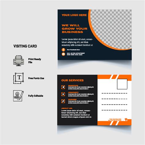 creative postcard design template 23914015 Vector Art at Vecteezy