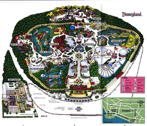 Retro Disneyland Map