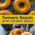 Golden Donuts with Caramel Glaze Recipe - Savory Spin