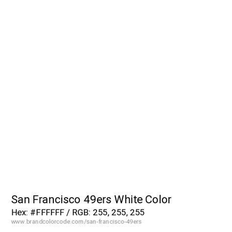 San Francisco 49ers Brand Color Codes » BrandColorCode.com