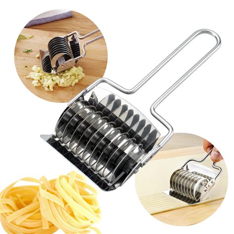 Cortador De Pasta Acero Inoxidable Manual Rodillo Verduras Universo