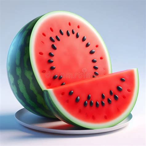 Watermelon cut in half png stock illustration. Illustration of plant ...