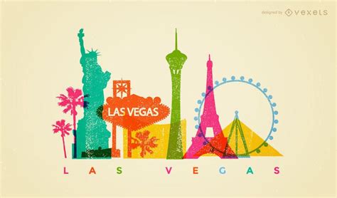 Las Vegas Skyline Drawing at PaintingValley.com | Explore collection of ...