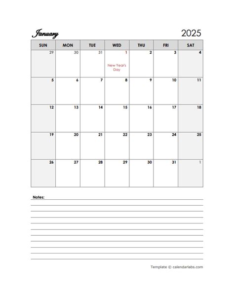 2025 Uae Calendar Template Large Boxes Free Printable Templates